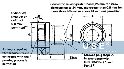 DIN 910 - Heavy Duty Hexagon Head Screw Plugs